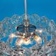Kinkeldey suspension in chrome and crystal glass, Germany, 1970s.