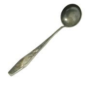 Borówka ladle, Art Nouveau / Art Deco, silver-plated brass, Norblin, Poland, 1920s.