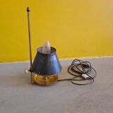 French Brass Bouillotte Lamp, Late 19th Century
