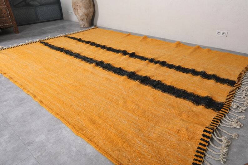 Honey orange Moroccan rug 150/250cm
