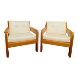 Scandinavian leather armchairs