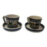 Ceramic cups keraluc quimper 1970