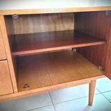Scandinavian design sideboard in oak and mahogany