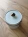 Vintage ice bucket in faux leather – Bakelite interior, 1950s/60s