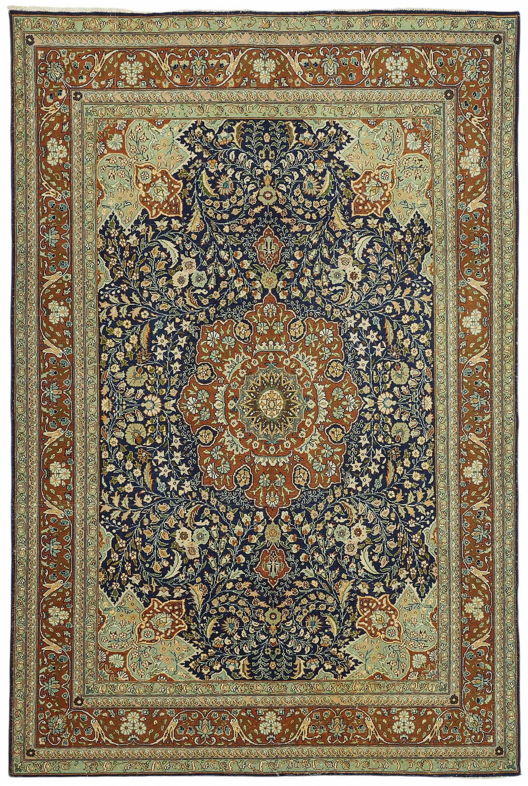 Tapis vintage en laine turque Kayseri 193 cm x 276 cm