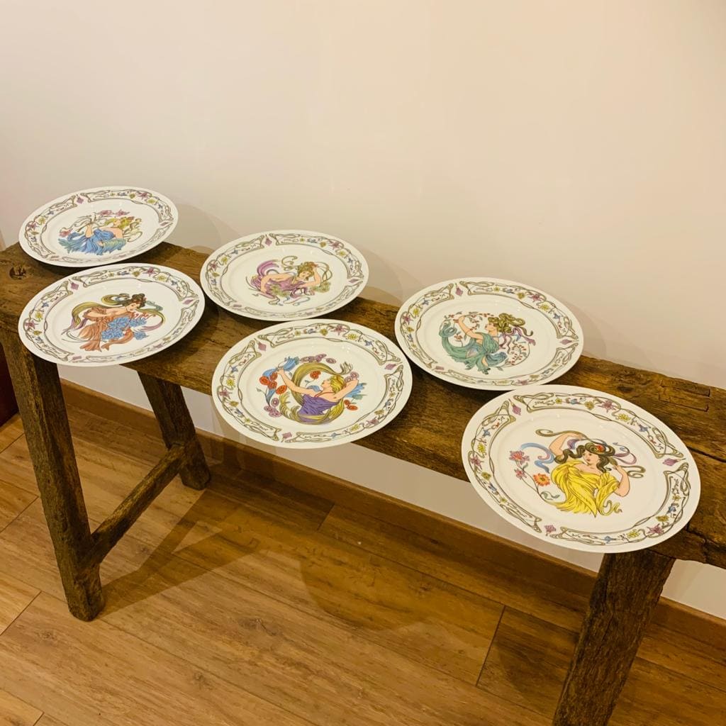 6 Limoges plates