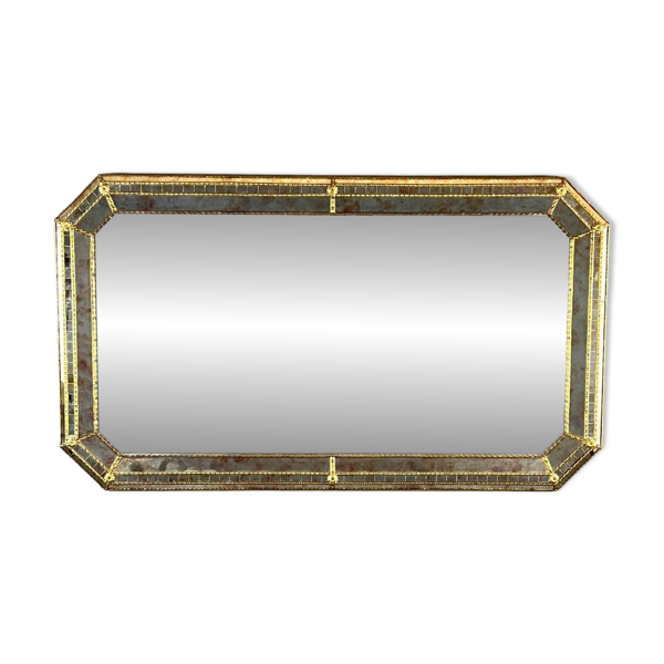 Grand miroir rectangulaire biseauté, XXe siècle — Beyit