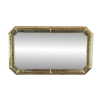 Grand miroir rectangulaire biseauté, XXe siècle