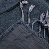 Blue & Black Ethnic Vintage Kilim Rug, 174x204Cm