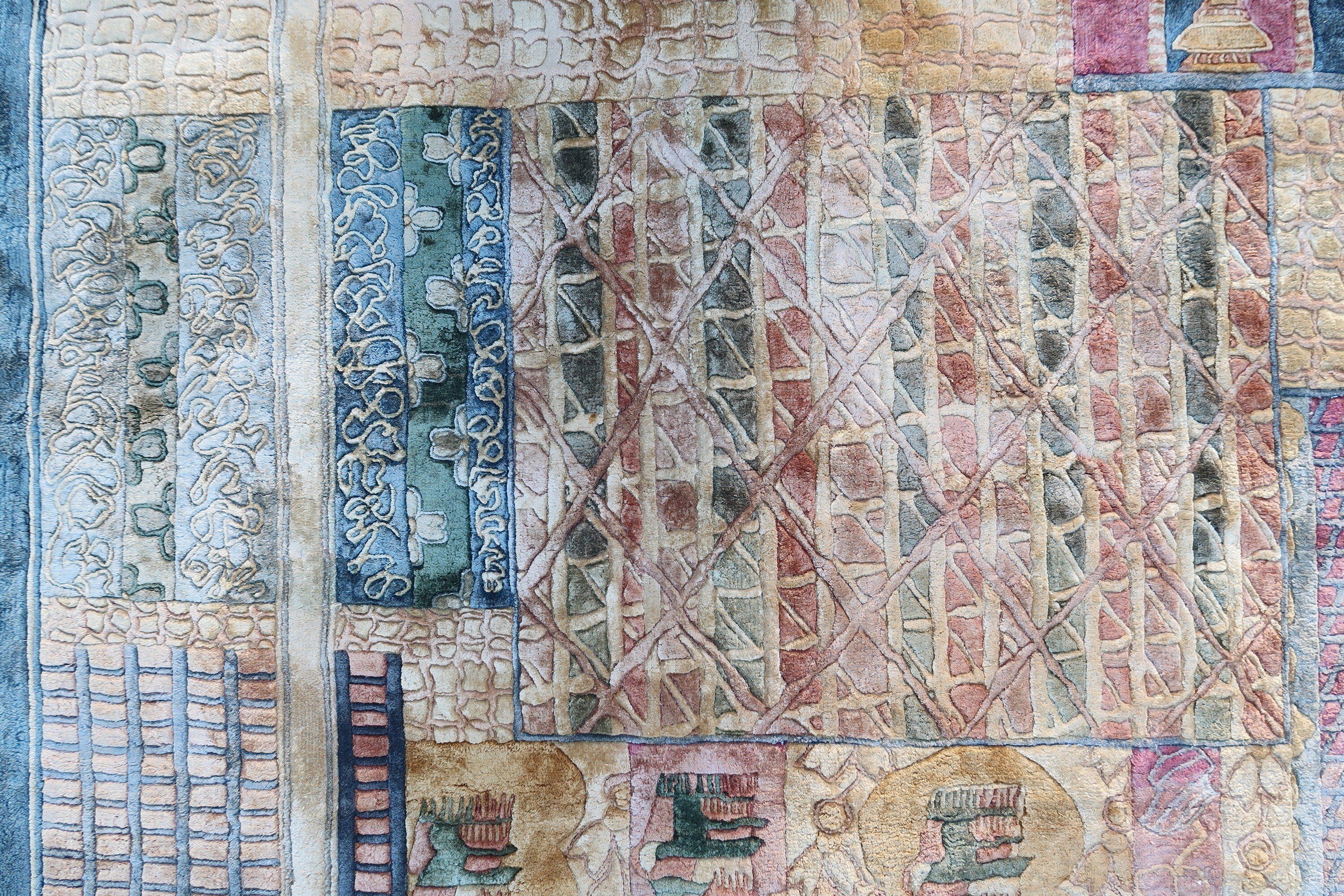 Chinese silk rug 1980