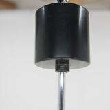 Mid-Century Chrome & Glass Chandelier, Czechoslovakia, 1970s