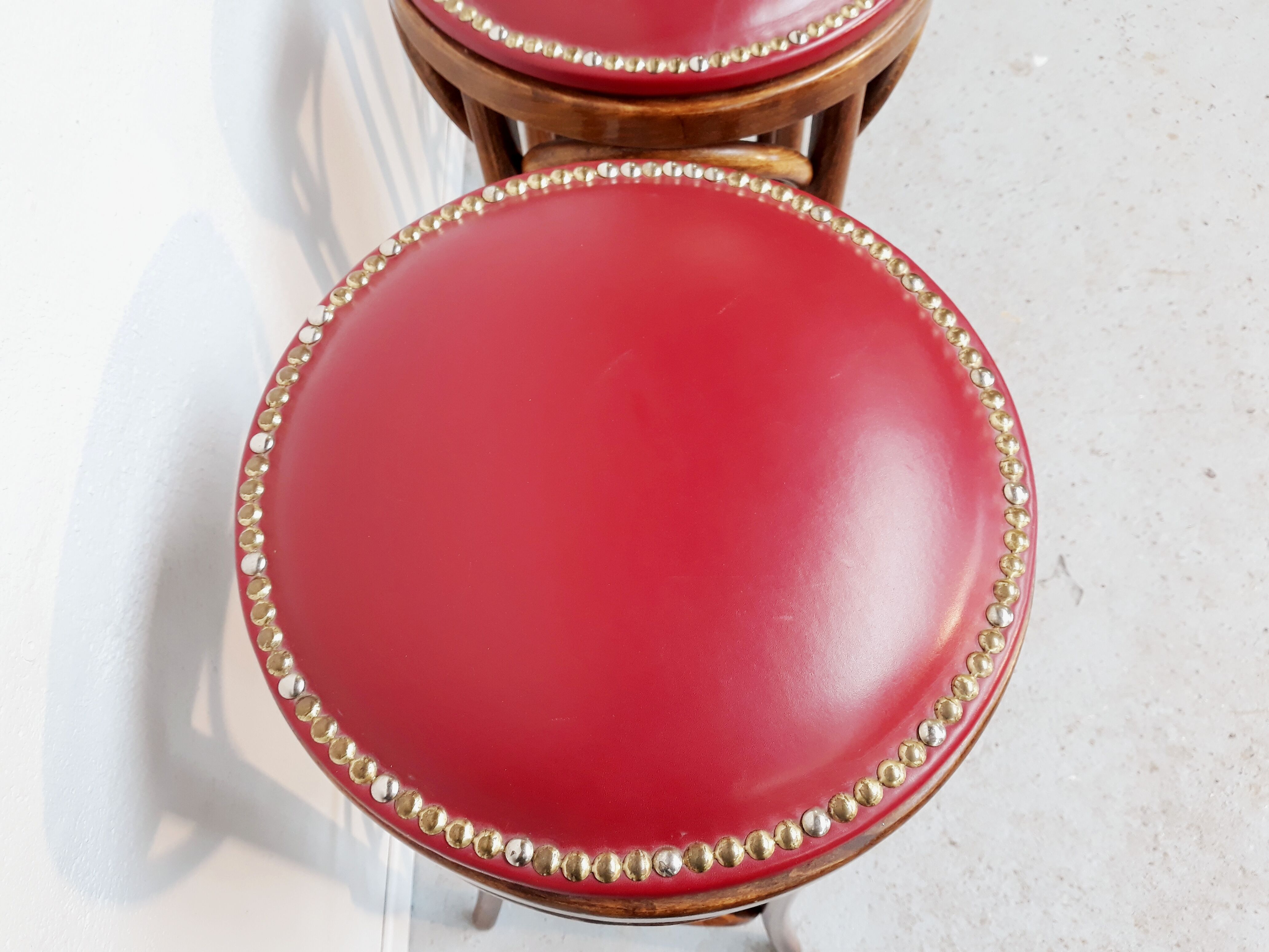 Set of 4 vintage bistro stools