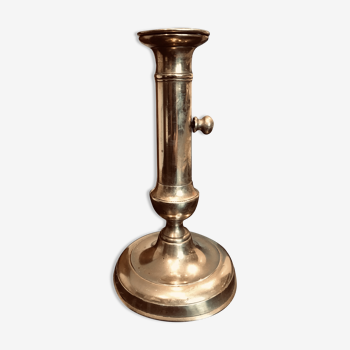 PUSH OLD BRASS CANDLESTICK