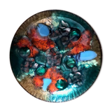 Art email Limoges cup empty-pocket signed 1950/60s