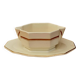 Saint Amand vintage beige and gold sauceboat
