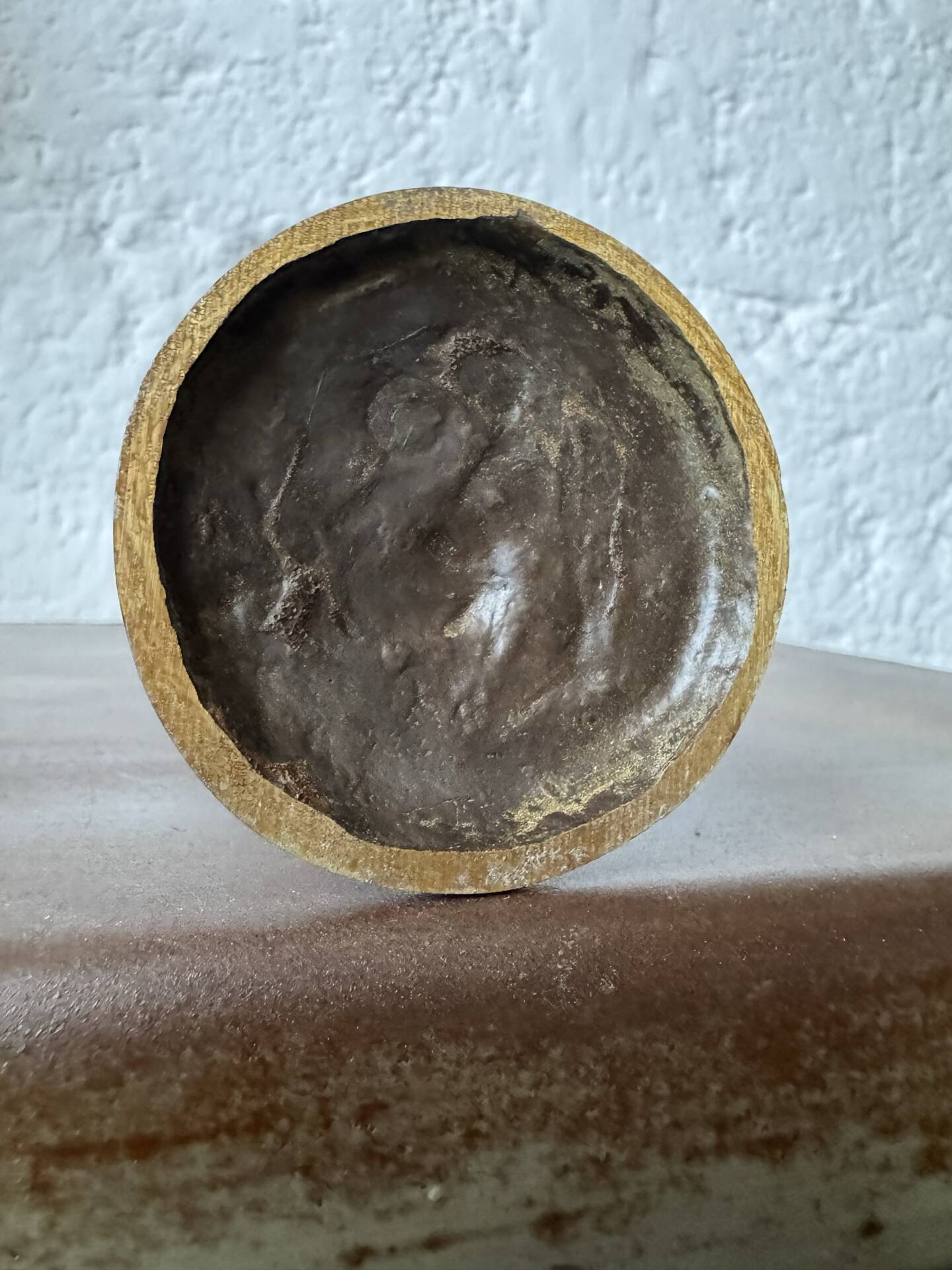 Small bronze dancer in 1980s modernist style.