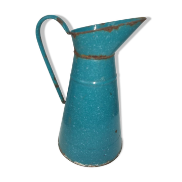 Blue enamelled brooch