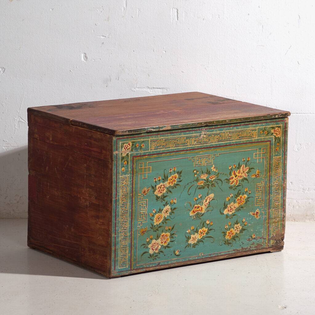 Antique Chinese pine wood chest – China, circa 1930