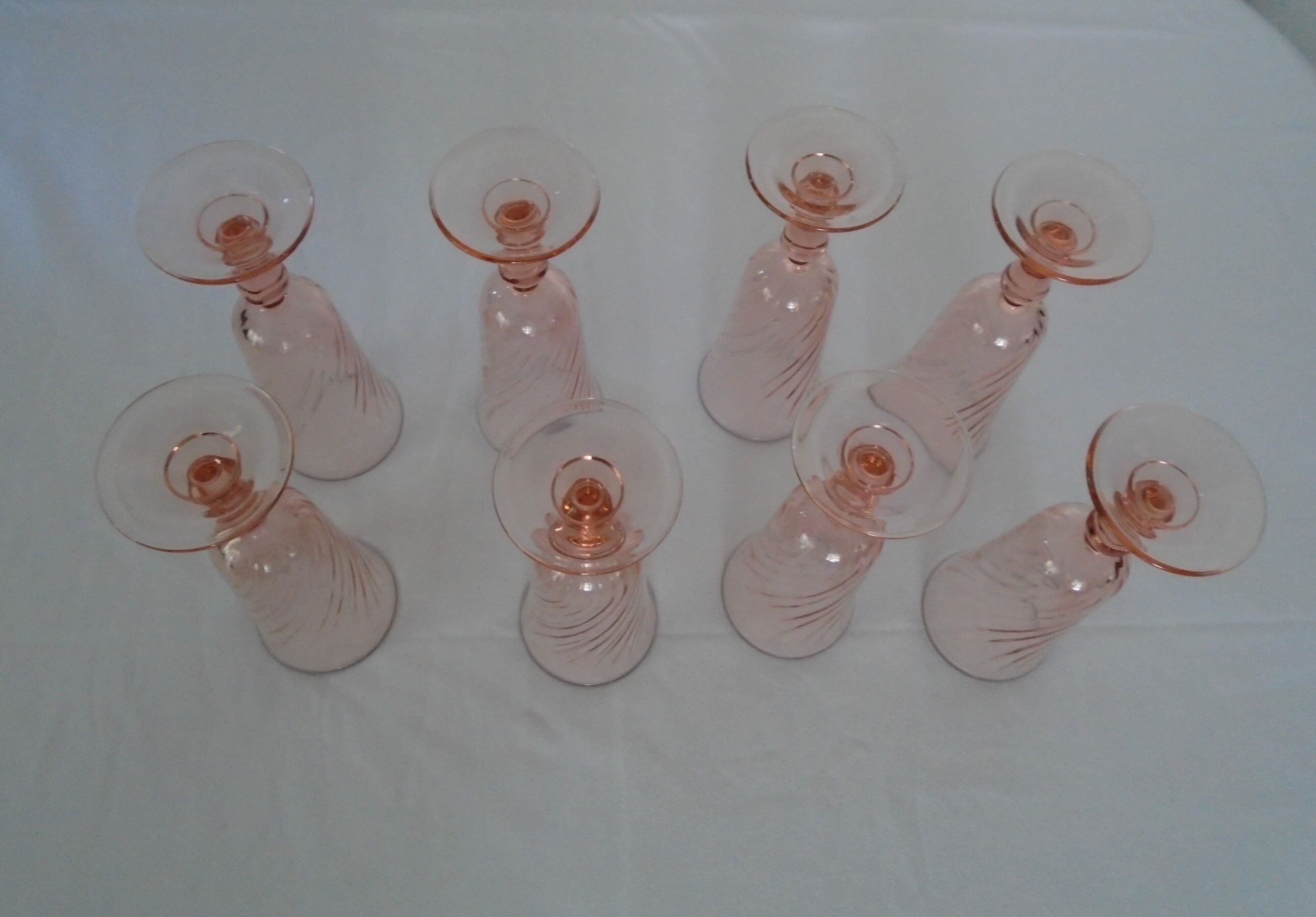 8 glasses Rosaline champagne glass Luminarc France