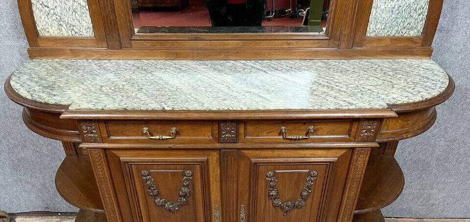 Louis XVI half-moon shaped walnut sideboard circa 1850