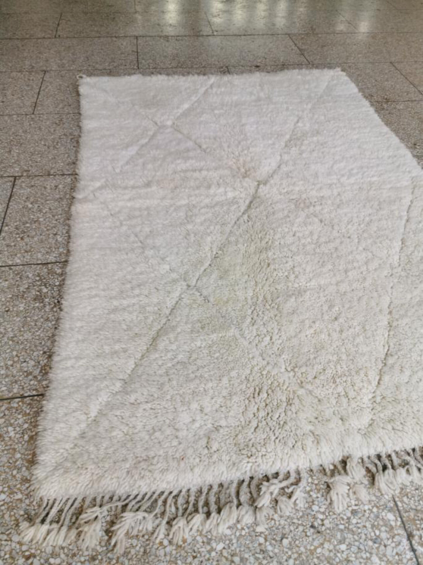 Ecru Berber rug