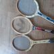 Series of 3 vintage tennis rackets