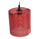 Hanging lamp red perforated sheet metal