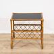 Vintage side table in rattan and bamboo – 1960s