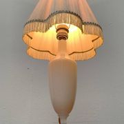French opaline glass table lamp from the mid-century Sèvres, 1960s.