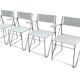 Set of 4 vintage X-Line dining chairs by Niels Jørgen Haugesen Denmark 1977