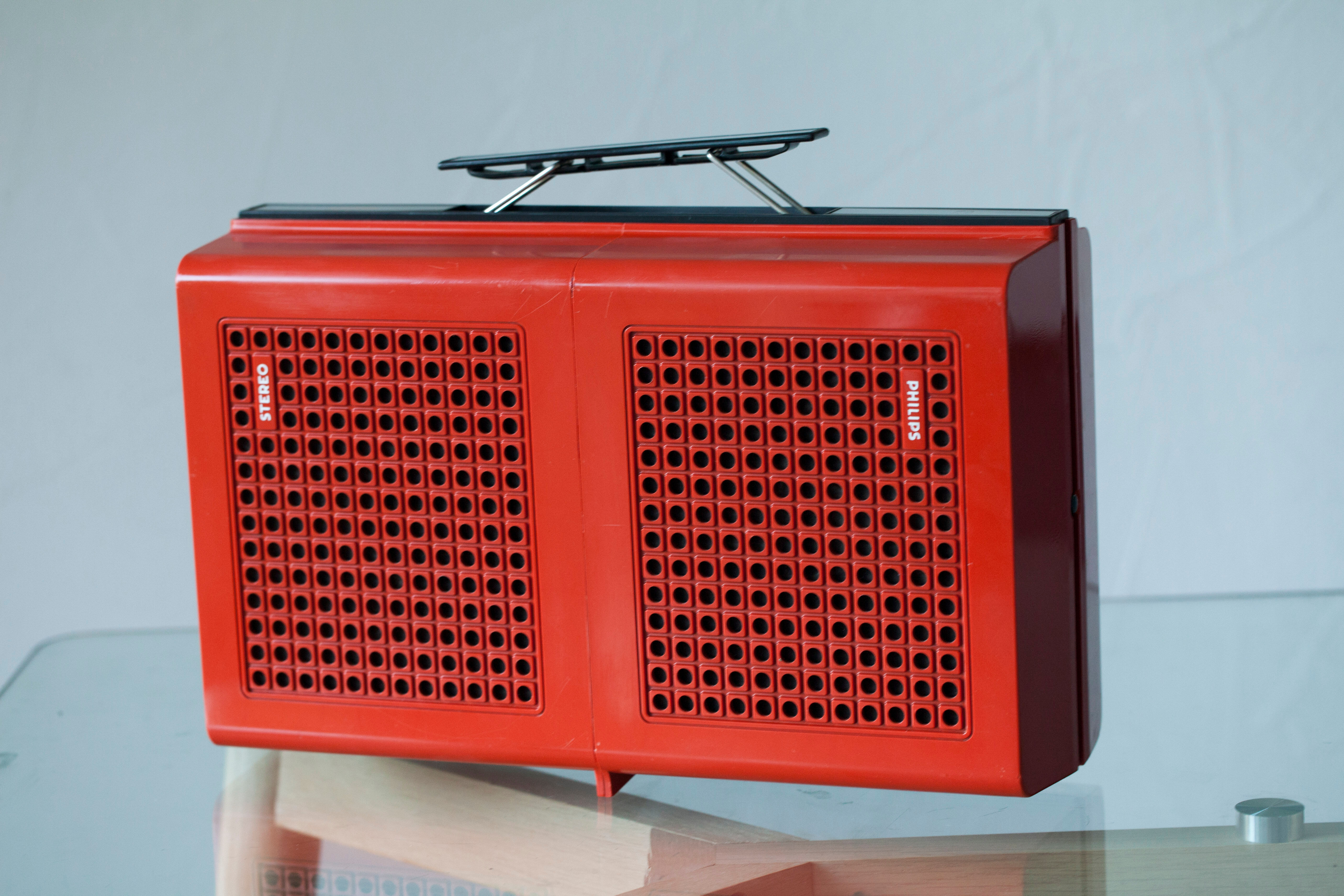 Philips 623 red stereo turntable