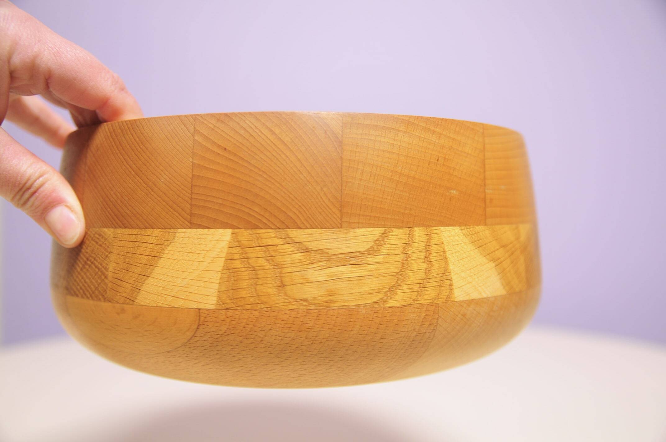 Saladier en bois marqueté, Danemark