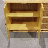 Rattan sideboard 1970