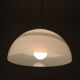 1970s glass hanging lamp by Leucos, Italy