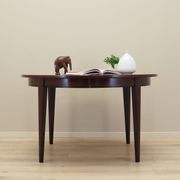 Round rosewood table, Danish design, 1970s, manufacturer: Omann Jun