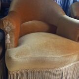 Paire de fauteuils " crapaud"