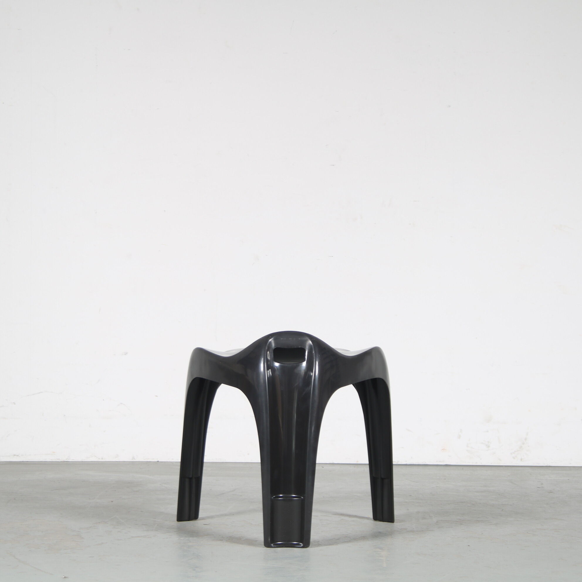 2000s Black “Casalino” stool by Alexander Begge for Casala, Germany