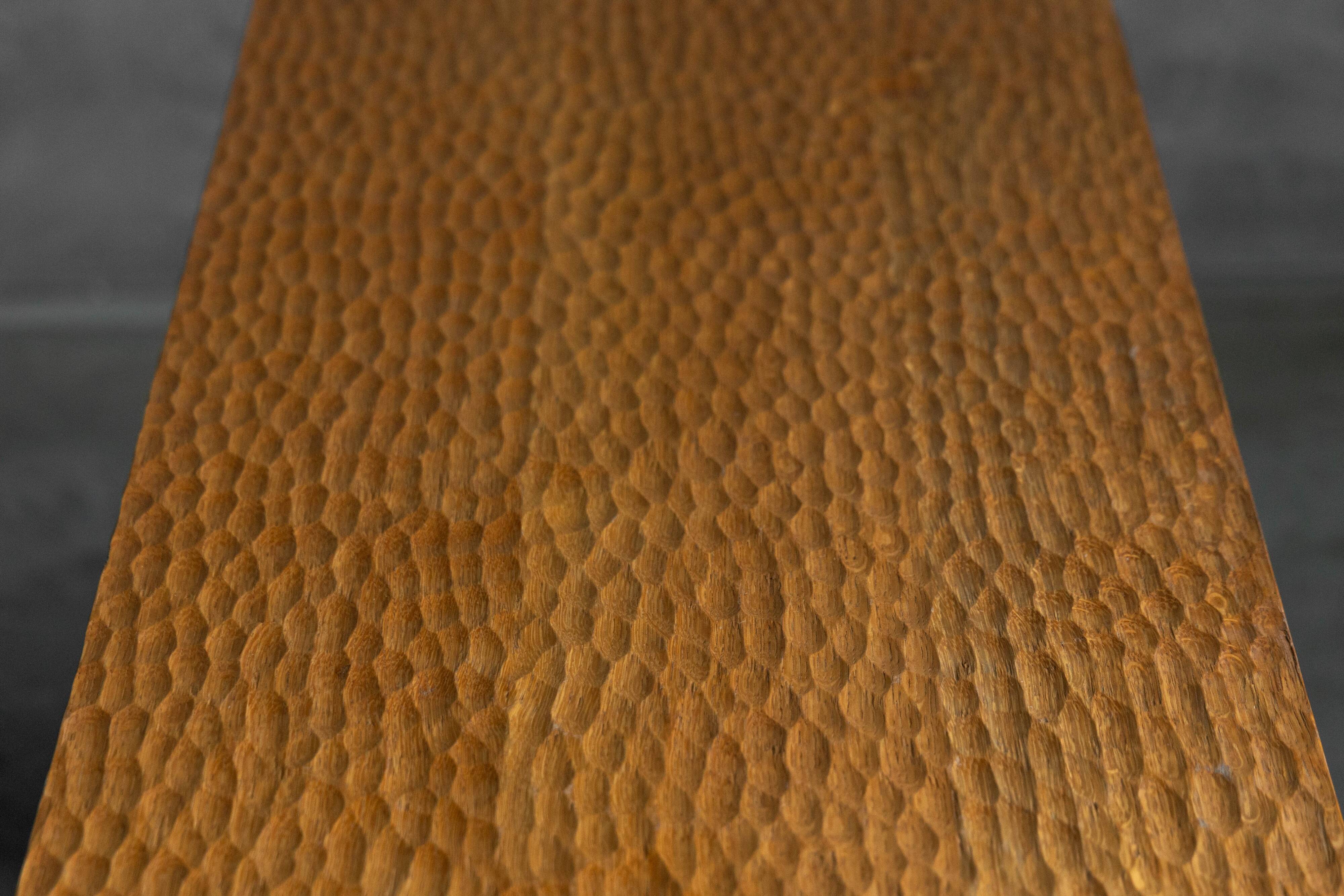 Hand-carved oak console table, France, early 21st century