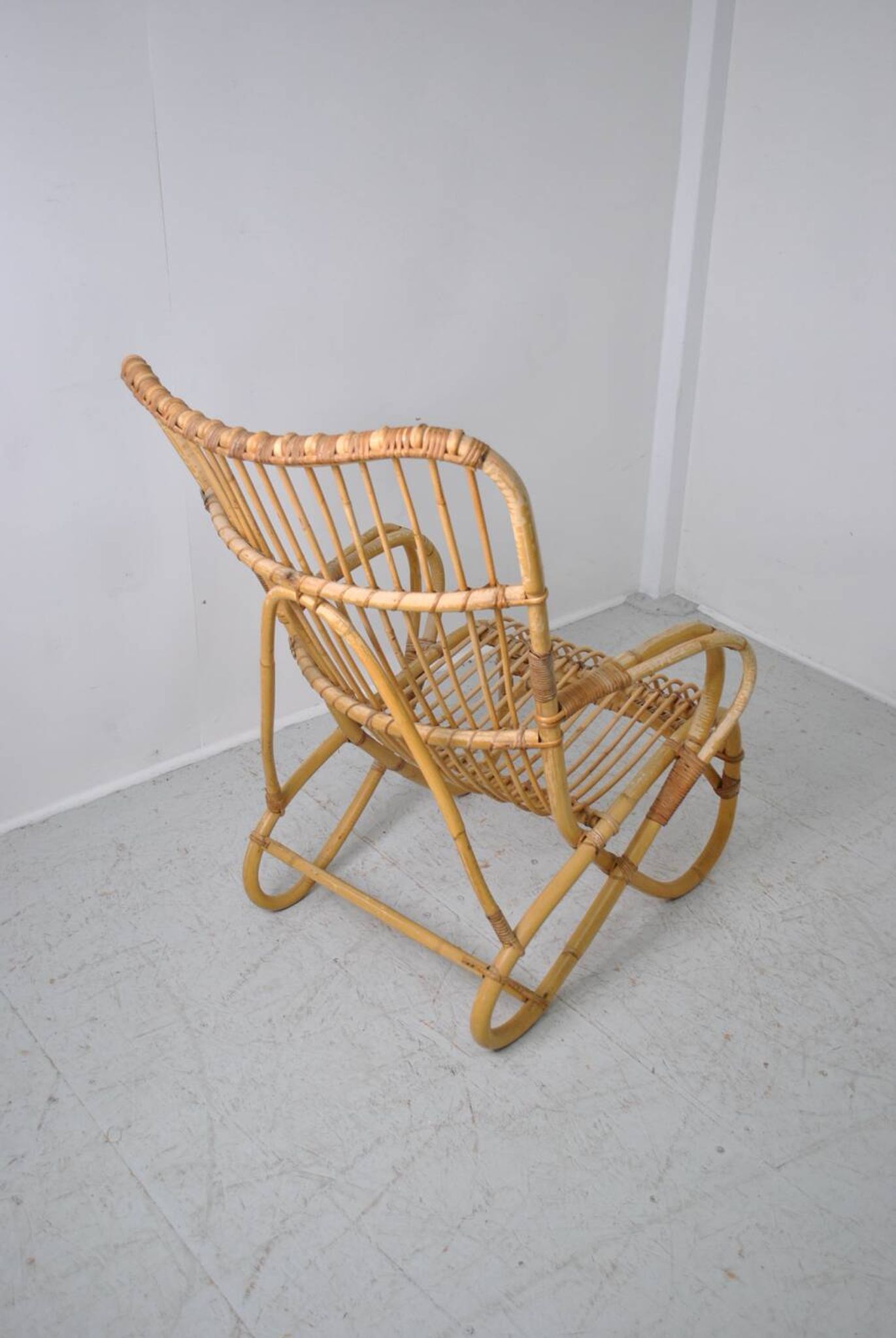 Rattan armchair 1960
