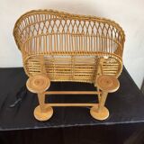 Alsatian wicker cradle