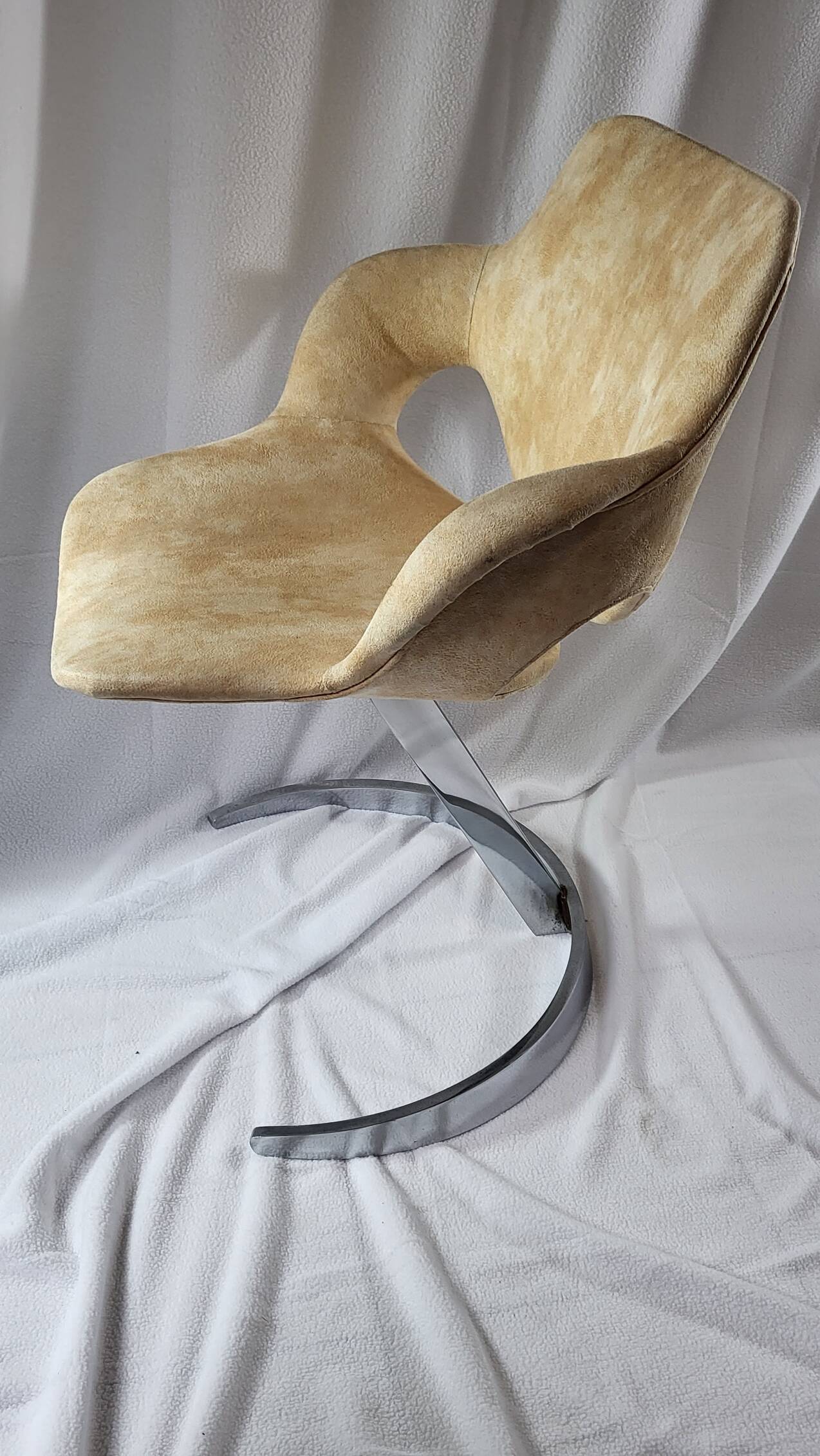 Euro Steel table and chair set 1970 Space Age