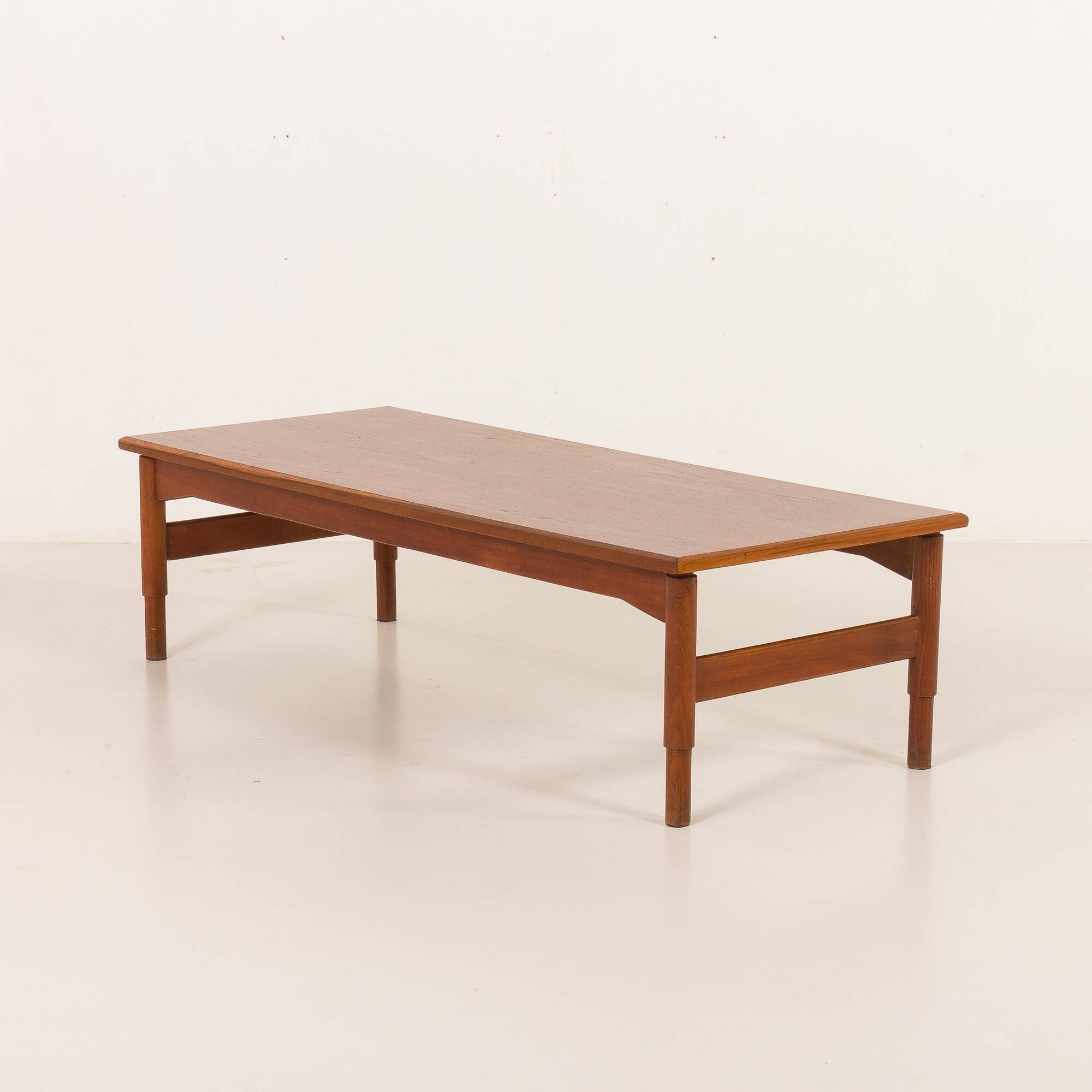 Italian mid-century low teak coffee table by Saporiti, 1960s