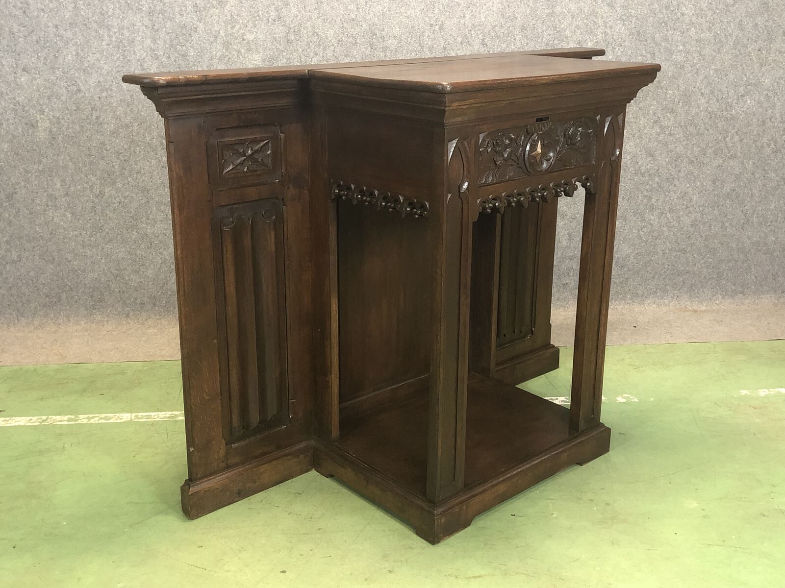 Oak church trunk made in 1930