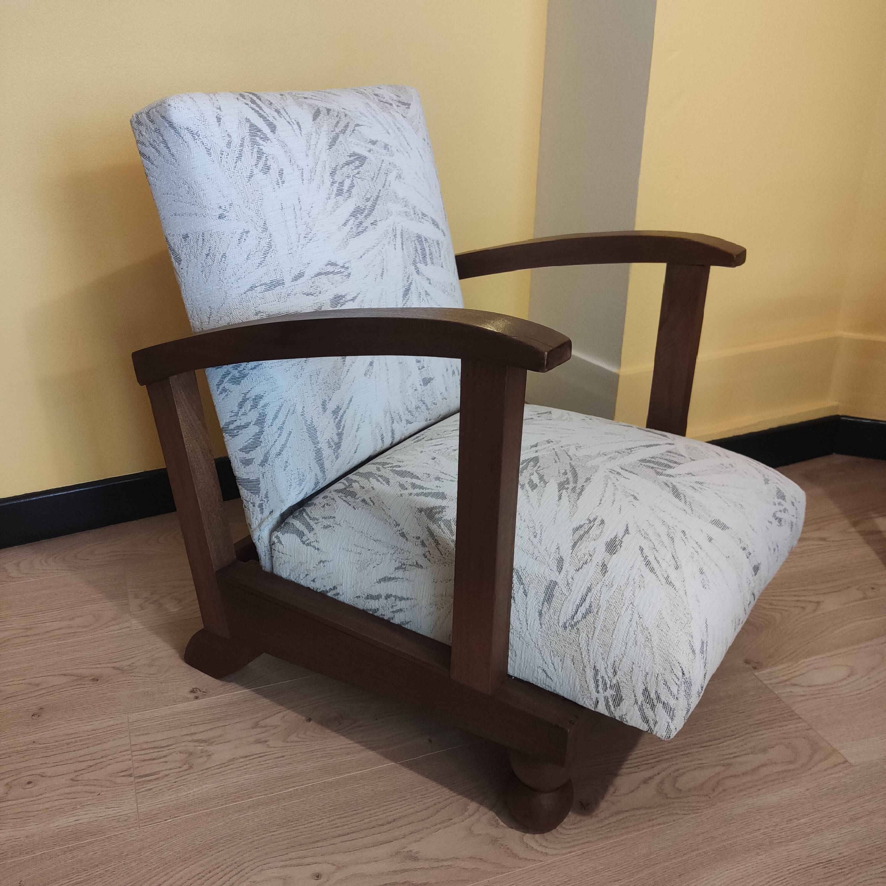 Fauteuil Chauffeuse Art Déco