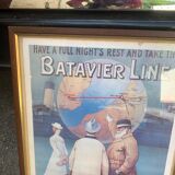 Batavier Line line poster London Rotterdam