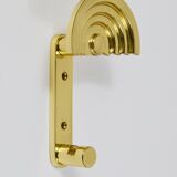 13 Postmodern Brass Wall Hooks by Ettore Sottsass, 1985, Valli & Valli Italy