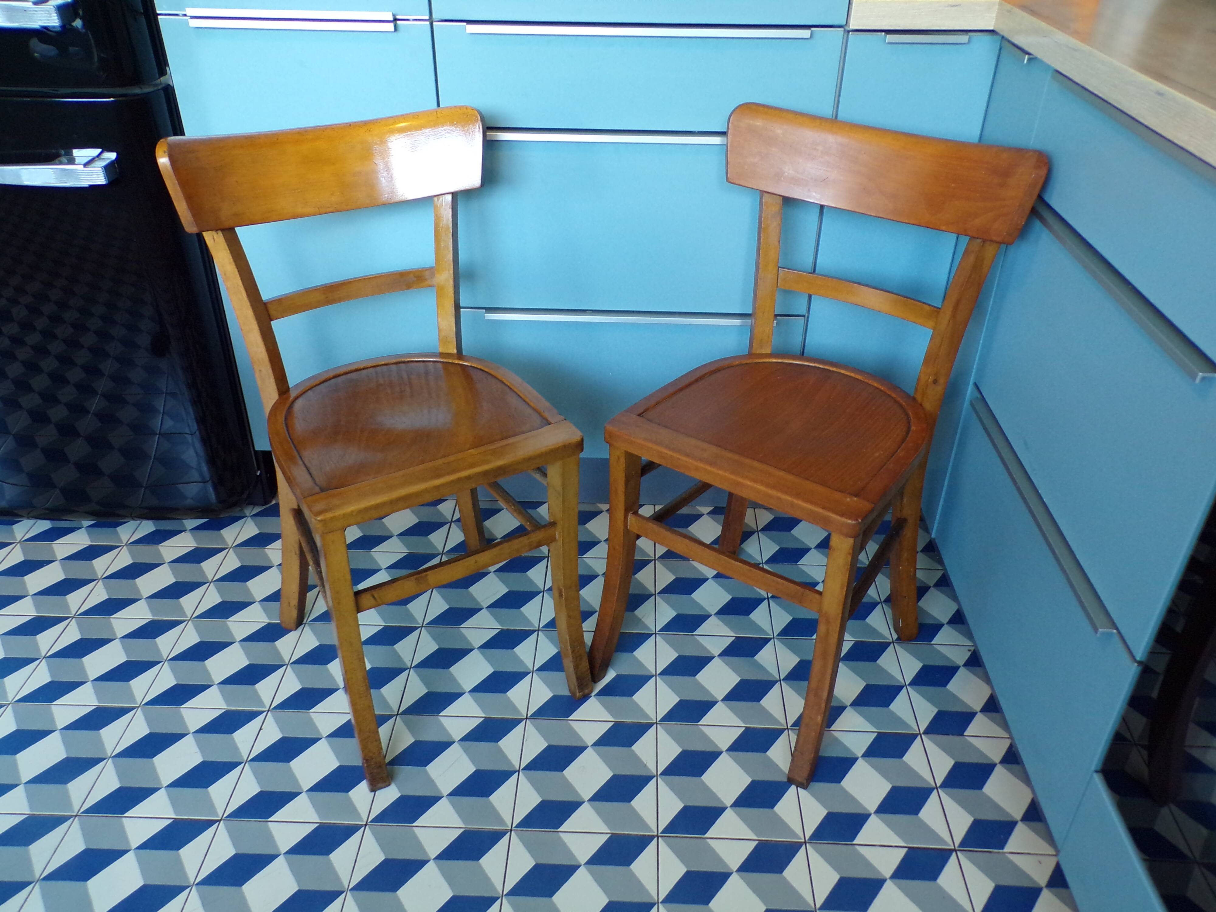 Pair of vintage bistro chairs