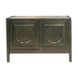 Brutalist buffet in tinned oak.