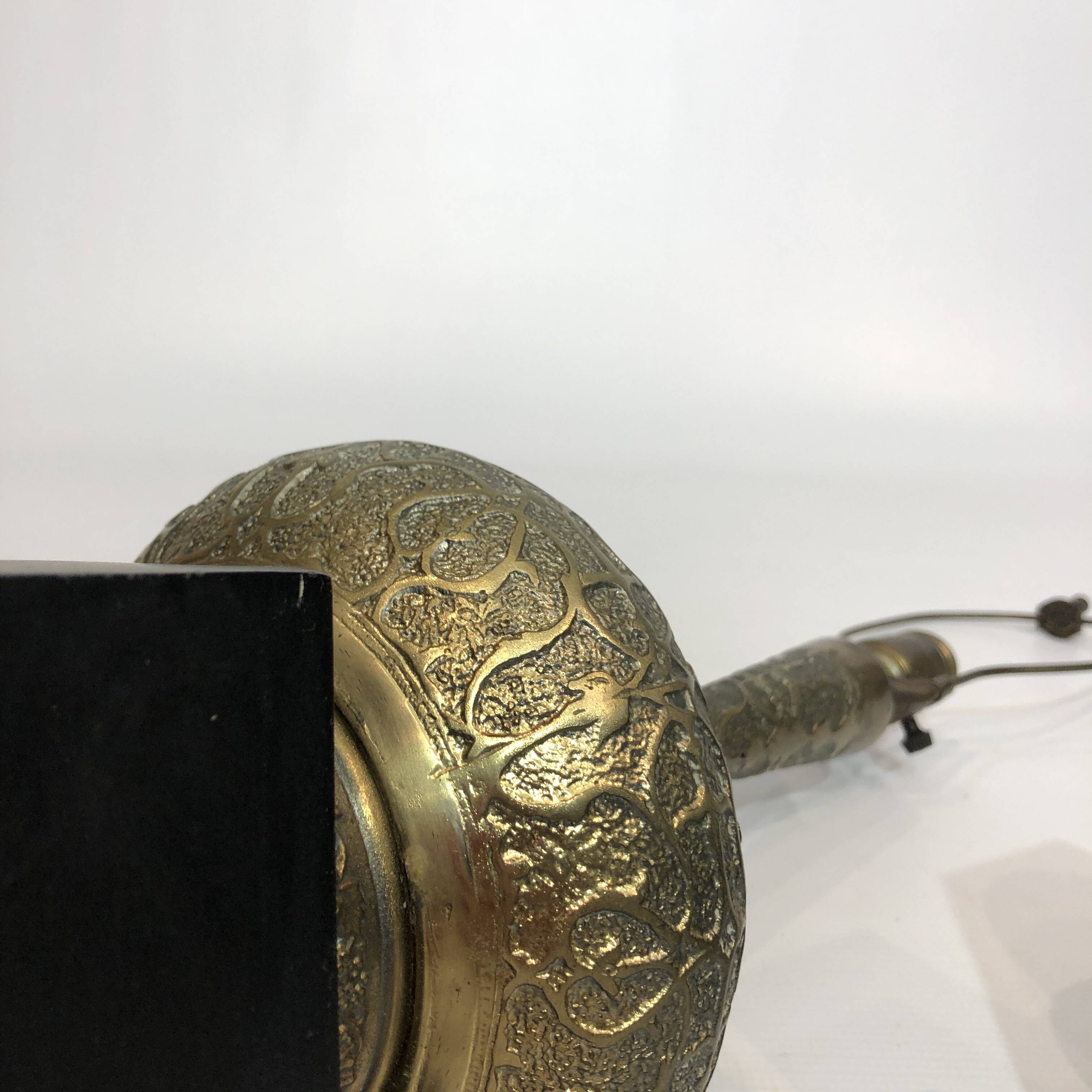 Pair Of Brass Oriental Style Table Lamps Mid Century 1960s Hollywood