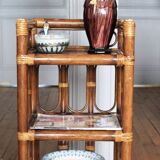 Bamboo & rattan shelf